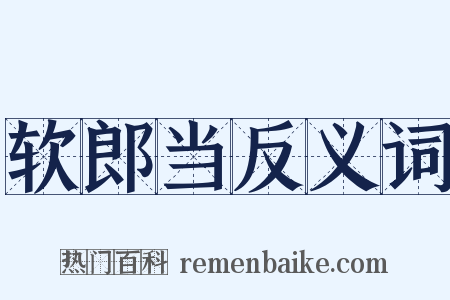 软郎当反义词是什么意思的图片